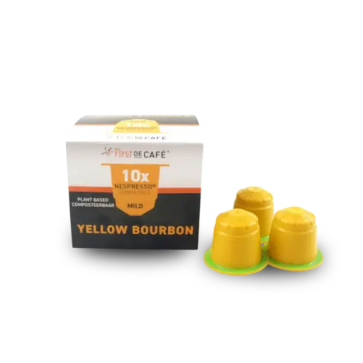 Koffiecups Yellow bourbon 10 stuks